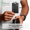 Dispositivo anti-perda de sistema duplo transfronteiriço, certificado para iOS e Android, carteira inteligente sem fio ultrafina com carregamento, rastreador anti-perda