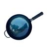Wok de hierro con fondo redondo y espejo Zhangqiu, wok de hierro puro antiguo, wok antiadherente sin revestimiento, wok de fondo redondo para uso doméstico