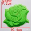Tamanho pequeno, médio e grande autoadesivo bordado de flor de rosa adesivo de tecido patch branco patch decorativo para roupas flor de tecido acessórios de vestuário