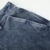Pantalones de trabajo vintage de pana desgastada para hombre, estilo punk, marca de moda, diseño holgado de pierna ancha multibolsillos, pantalones de pierna recta