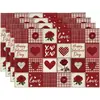 Jogos Americanos Mais Vendidos da Amazon para o Dia dos Namorados, Jogos Americanos com Tema de Amor, Jogos Americanos Decorativos Impressos para Mesa, Disponíveis Exclusivamente para Vendas Transfronteiriças