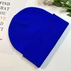 Gorro de Punto Transfronterizo Otoño e Invierno Versión Coreana Nuevo Engrosado Acrílico Estilo Ins Europeo y Americano Gorro de Punto de Color Sólido Pareja Puede Personalizar Logo