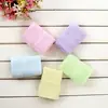 Toalha Pequena Macia Absorvente Cor Sólida de Fibra de Bambu para Bebês e Crianças Toalha Pequena Longa para Bebê Toalha Infantil de Fibra de Bambu com Carvão Toalha Infantil Toalha de Travesseiro Infantil