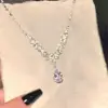 Colar de Pérolas Imitação de Alto Padrão Estilo Francês, Corrente Clavicular Igual ao da Yu Shuxin, Colar de Franjas Gota d'Água de Nicho para Mulheres
