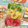 Pinza para el pelo de rodaja de fruta 3D Divertida de Moda Pinza para el pelo Creativa de Naranja y Melocotón Amarillo para Niña