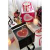 Día de San Valentín Chino Latido del Corazón Caja de Empaque para Pastel de Cumpleaños Amor Latido del Corazón Te Amo Inserción de Perlas Regalo Festivo