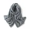 Nueva colección de otoño e invierno: Bufanda 100% cachemira pura para mujer, color liso, versátil, cálida y elegante, chal tejido para usar en capas