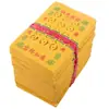 Suprimentos para sacrifício atacado boutique papel bolha papel moeda de cobre papel perfurado amarelo papel para queimar Festival Qingming túmulo