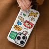 Para iphone16promax nueva funda de teléfono móvil 15 apple 14promax película 2 en 1 familia de cachorros