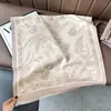 Chal de Estilo Étnico Retro Floral Imitación Cachemir para Mujer en Otoño e Invierno Viajes Bufanda Cálida Versátil Multifuncional Bufanda de Doble Cara