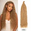 Cabelo de Crochê de Fibra Sintética Europeu e Americano Ondulado Profundo em Mechas 22-30 Polegadas Perucas Transfronteiriças