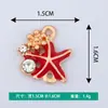 Nuevas Joyas Creativas de Aleación Accesorios DIY Estrella de Mar de Dibujos Animados Aceite Gotas Galvanoplastia Collar Pulsera Colgante Colgante Venta al por Mayor