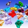 Accesorios para joyería diy 8mm10mm14mm mariposa de cristal agujero recto cuentas de vidrio material para pulsera collar pendientes venta al por mayor
