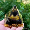 Bola de Cristal 73 Estilos Pirámide Bola de Cristal Transfronteriza Pirámide de Piedra Triturada Artesanías para el Hogar Adornos de Resina