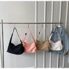 Bolsa Grande de Tela de Nailon para Mujer 2024 Primavera y Verano Nueva Moda Casual Bolsa de Lona de Gran Capacidad para Hombro Cruzada Tipo Almohada