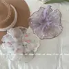 Diadema de Tulle de Princesa Sirena bajo el Sol~Diadema de Perlas Estilo Coreano con un Ambiente Brillante, Diadema Scrunchie de Nicho para Mujeres