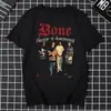 Camiseta Masculina Europeia Transfronteiriça Gangster Osso N Harmonia Camisa Retro Nostálgica Hip-Hop Clássica Unissex Camiseta Estilo Confortável Europeu e Americano