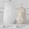 Molde de Vela Perfumada Feita à Mão de Boneco de Neve de Natal Molde para Decoração de Gesso de Vela de Boneco de Neve de Natal DIY