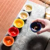 Taza de té de cerámica Kung Fu, taza de té creativa, taza pequeña individual, taza de degustación de té celadón, taza de pez para uso doméstico, cuenco de té, taza de maestro