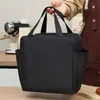 Bolsa de Bento de Mano Transfronteriza Bolsa de Almuerzo Aislada Bolsillo Doble Gran Capacidad Bolsa para Fiambrera Imprimible Venta al por Mayor Amazon Hielo