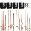Movimiento de reloj silencioso DIY en stock transfronterizo, eje largo, segundero continuo, movimiento para reloj de pared, 4 tipos de manecillas de madera de nogal, movimiento de reloj