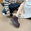 Botas de Nieve Retro de Suela Gruesa para Mujer 2026 Invierno Nuevo Estilo Calzado de Algodón Grueso y Forrado de Felpa Cálido Antideslizante Versátil Botines