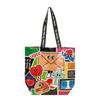 Bolsa tejida cubierta de película pp impresión a color bolsa de compras portátil impermeable en forma de barco publicidad ecológica bolso tejido personalización