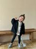 Otoño 2024, nueva llegada, ropa de estilo coreano para niños y niñas, chaqueta con capucha bordada, chaqueta con cremallera para bebé
