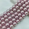 Perlas de Concha de Colores de Alto Brillo con Recubrimiento, Perlas de Imitación Swarovski de Alto Brillo, Perlas Edison, Cuentas Redondas para Manualidades de Bisutería