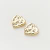 Pingente de amor irregular 14K cobre galvanizado cor mantendo ouro verdadeiro faça você mesmo colar pulseira padrão escuro pingente de coração de pêssego
