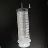 Jeringa médica desechable, tubo de aguja de gran capacidad, jeringa dispensadora de empuje manual, dispositivo de lavado