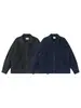 Chaqueta de pana de algodón estilo retro otoño Nanxia color azul Klein con cuello camisero, engrosada y cálida, corte holgado, moderna