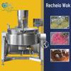 Wok de mexer recheio de pasta de feijão mung Wok de mexer recheio de alta viscosidade Wok com aquecimento elétrico Tubo de aquecimento elétrico