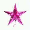Colgante decorativo navideño Spot 30/45/60 papel láser estrella de cinco puntas luminosa papel oro y plata rojo estrella de cinco puntas