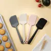 Espátula de Silicone Integrada Raspador de Assar Resistente a Altas Temperaturas Fatiador de Bolo Espátula para Desenformar Biscoitos Espátula de Silicone de Cozinha