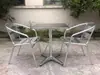 Abda Mayorista Aleación de Aluminio Portátil Exterior Picnic Camping Malla Hueca Plegable Silla Luna