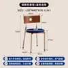 Silla de Comedor para el Hogar de Segunda Mano, Silla Moderna Minimalista con Respaldo, Beige Retro Francés Casa de Huéspedes Mesa y Sillas de Comedor de Madera Maciza