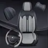 Cojín para Asiento de Coche Transfronterizo Universal Cuatro Estaciones Totalmente Cerrado Cintura Firme Piel Nappa Funda para Asiento de Coche Trasero Anti-Suciedad