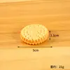 Modelo de Galleta Sándwich Artificial Oreo de PVC Llavero Colgante Creativo para Mochila Escolar Accesorios de Galleta Falsa