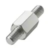 Coluna hexagonal de aço inoxidável de cabeça dupla, parafuso de suporte de placa-mãe, com rosca externa em ambas as extremidades, parafuso de coluna de isolamento, M3, M4, M5, M6