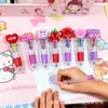 Caneta Esferográfica Multicolorida de Desenho Animado para o Dia dos Namorados Transfronteiriço, Caneta Mini Fofa à Base de Óleo para Alunos do Ensino Fundamental, Papelaria para Aprendizagem