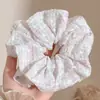 Scrunchie com vibe feminina, elástico de cabelo coreano fofo, acessório de cabelo estilo preguiçoso oversized, faixa de cabelo para coque