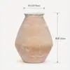 Macetas de Cerámica Estilo Wabi-Sabi, Adornos Decorativos Rojos Rústicos, Macetas de Cerámica Gruesa Vintage, Jarrón Cerámico Grande para Arreglo Floral en Mueble de TV de Entrada
