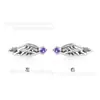 Brinco de Zircônia com Gradiente Roxo Sonhador Cabeça de Reposição Coleção F136 Liga de Titânio Piercing Brinco Stud de Nariz Cabeça de Joia