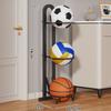 Rack de Armazenamento de Basquete Doméstico Interno Multicamadas Grande Capacidade Dobrável Futebol Vôlei Artigos Esportivos Rack Pêndulo