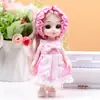 Caixa de presente com traje de princesa para boneca de 17cm, roupas para instituições de treinamento de crianças e meninas, podem ser trocadas, atacado