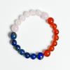 Venta Caliente Transfronteriza Pulsera de Cristal Natural de 12 Constelaciones Colgante de Piedra de Doce Estrellas Citrino Ágata Roja para Hombres y Mujeres
