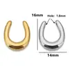 Colgante de herradura en forma de U de acero inoxidable, colgante simple de cuerno de acero de titanio, accesorios para colgantes de pulsera y collar DIY, venta al por mayor