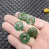 Ágata Antiga Furo Grande Fivela de Jade Contas Soltas de Jade Passe-partout Quadrilateral Contas Cilindricas de Furo Grande Acessórios para Joias Contas de Jade