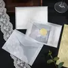 Sobre de Papel de Ácido Sulfúrico Estampado en Oro Empaque de Regalo Estilo Ins Semi-Transparente Escarchado 11*16cm Exclusivamente para Ventas Transfronterizas